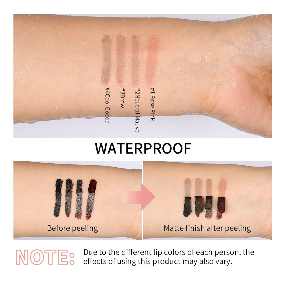 Waterproof Lip Liner Peel Off Tattoo Lip-gloss Waterproof Long Lasting Matte Lip Tint