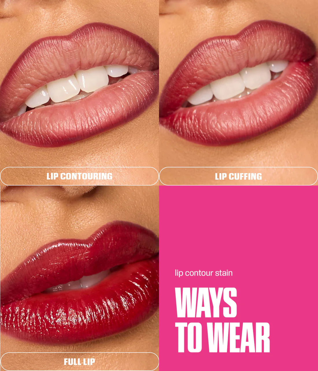 Huda Beauty Lip Contour Lip Stain For 12-Hour Wear