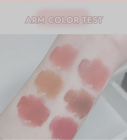 Gege Bear Rabbit Lip Glaze, Matte Velvet Lip Clay Long-lasting Color Non-drying Lipstick