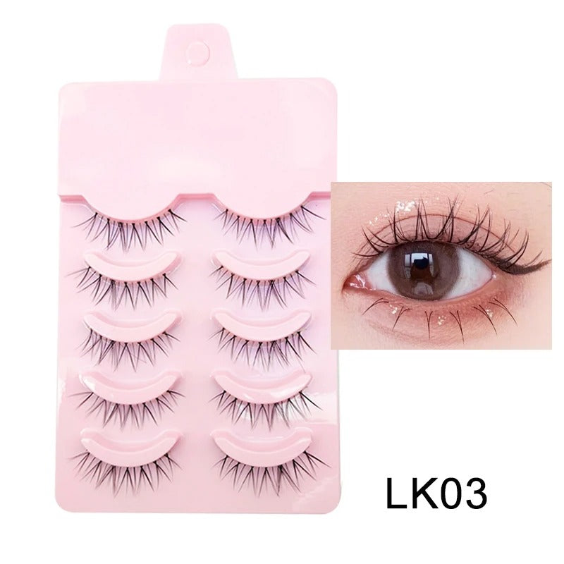 Manga Lashes Soft Natural Eyelashes Thick False Eyelashes Manga Eyelashes Daily Dating Makeup Eyelashes Lashes Wispy