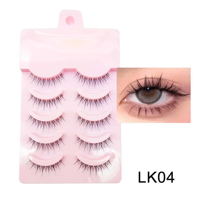 Manga Lashes Soft Natural Eyelashes Thick False Eyelashes Manga Eyelashes Daily Dating Makeup Eyelashes Lashes Wispy