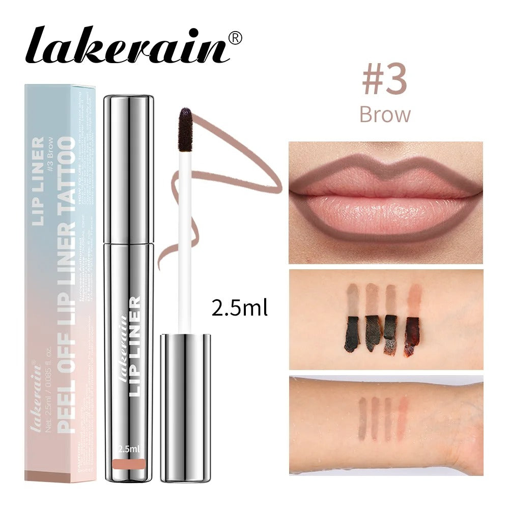 Waterproof Lip Liner Peel Off Tattoo Lip-gloss Waterproof Long Lasting Matte Lip Tint