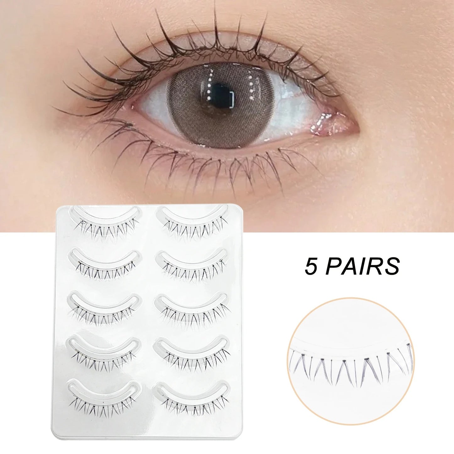 Manga Lashes Soft Natural Eyelashes Thick False Eyelashes Manga Eyelashes Daily Dating Makeup Eyelashes Lashes Wispy