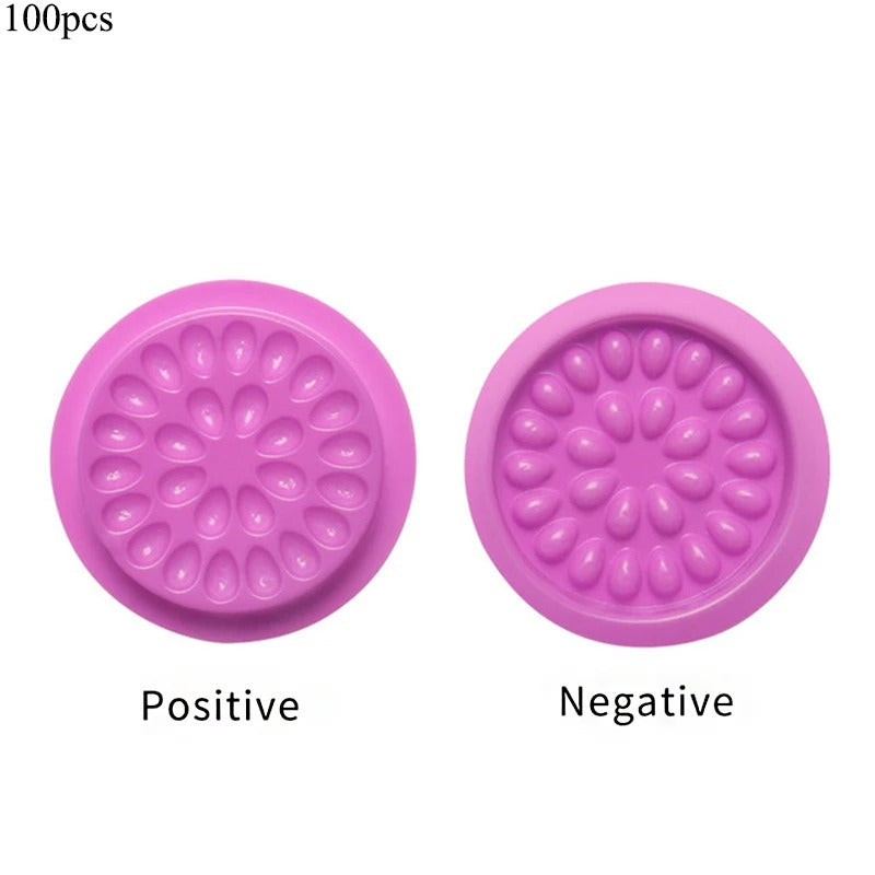 100pcs Eyelash Glue Stand Holder