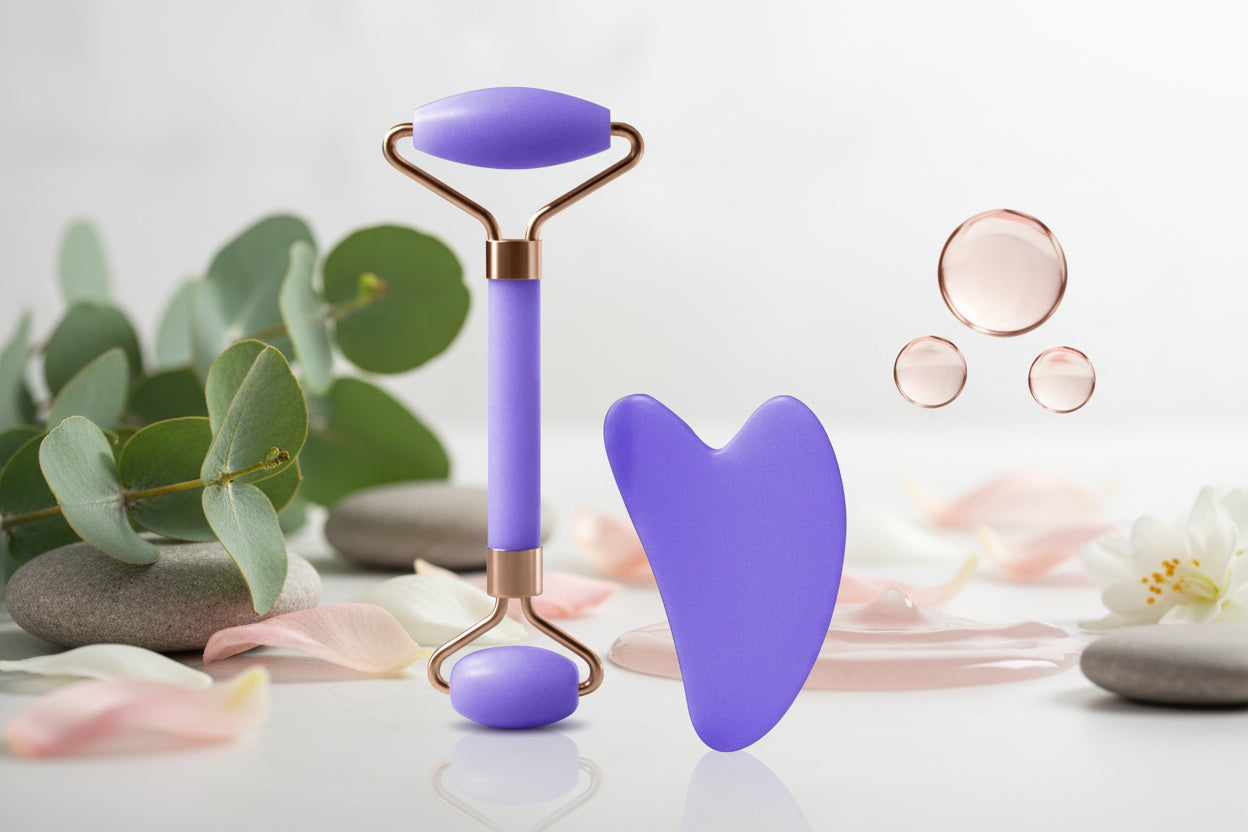 Face Neck Eye Resin Facial Massage Roller And Health Care Scraping Board