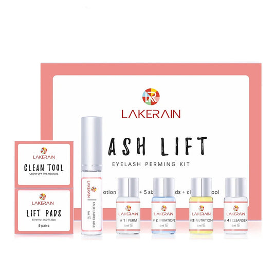 LakeRain Lash Lift Kit Long Lasting Eyelash Lifting Perming Lotion Fixation Glue Curly Lasher Beauty Salon Home Pro Kit
