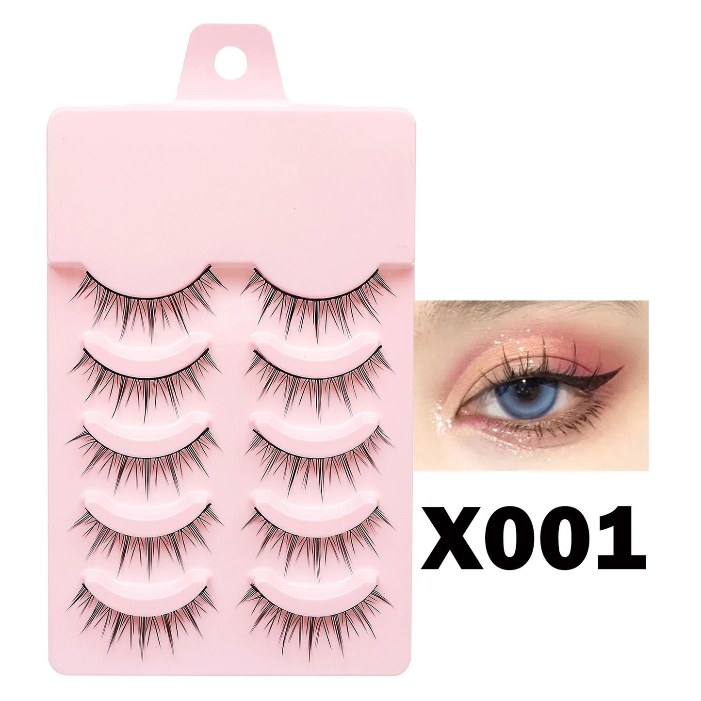 Manga Lashes Soft Natural Eyelashes Thick False Eyelashes Manga Eyelashes Daily Dating Makeup Eyelashes Lashes Wispy