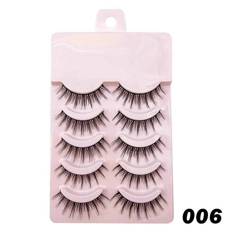 Manga Lashes Soft Natural Eyelashes Thick False Eyelashes Manga Eyelashes Daily Dating Makeup Eyelashes Lashes Wispy