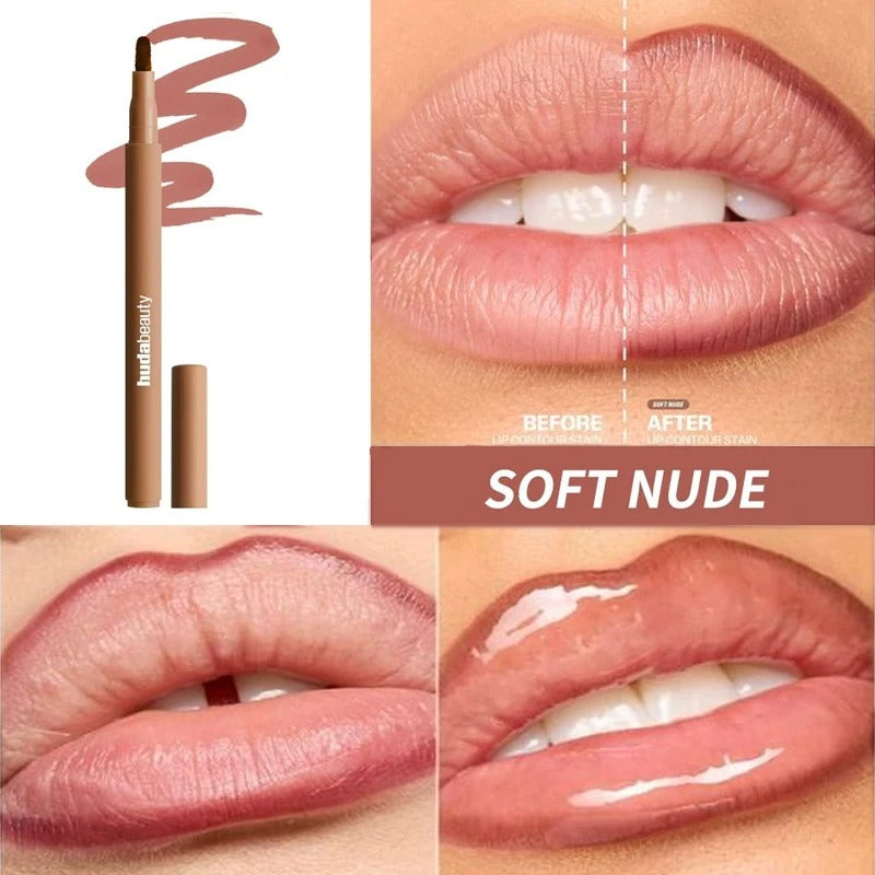 Huda Beauty Lip Contour Lip Stain For 12-Hour Wear