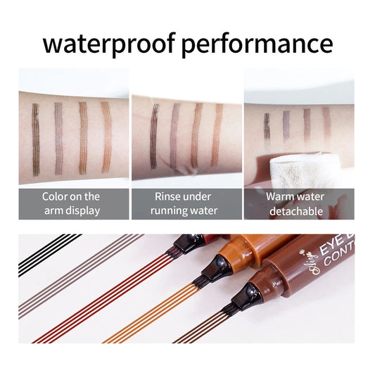 4 fork microblading eyebrow pencil waterproof natural long-lasting