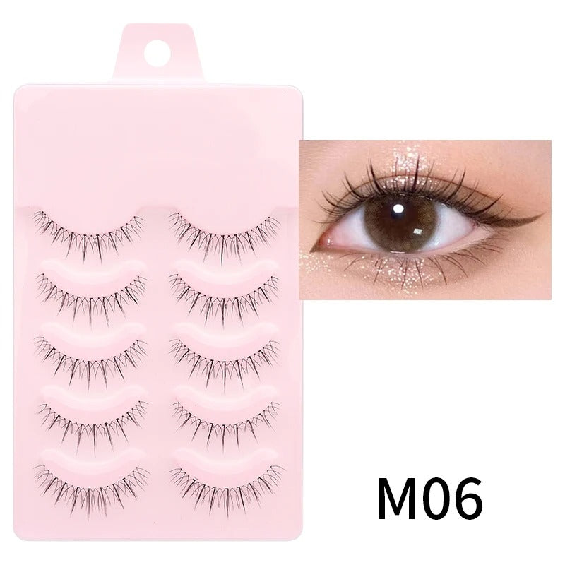Manga Lashes Soft Natural Eyelashes Thick False Eyelashes Manga Eyelashes Daily Dating Makeup Eyelashes Lashes Wispy