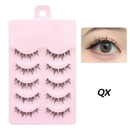 Manga Lashes Soft Natural Eyelashes Thick False Eyelashes Manga Eyelashes Daily Dating Makeup Eyelashes Lashes Wispy