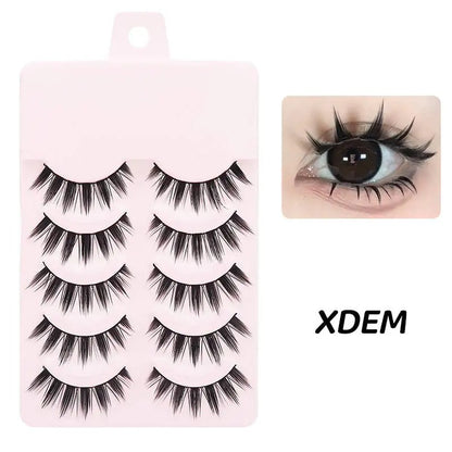 Manga Lashes Soft Natural Eyelashes Thick False Eyelashes Manga Eyelashes Daily Dating Makeup Eyelashes Lashes Wispy