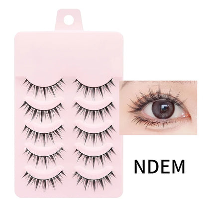 Manga Lashes Soft Natural Eyelashes Thick False Eyelashes Manga Eyelashes Daily Dating Makeup Eyelashes Lashes Wispy