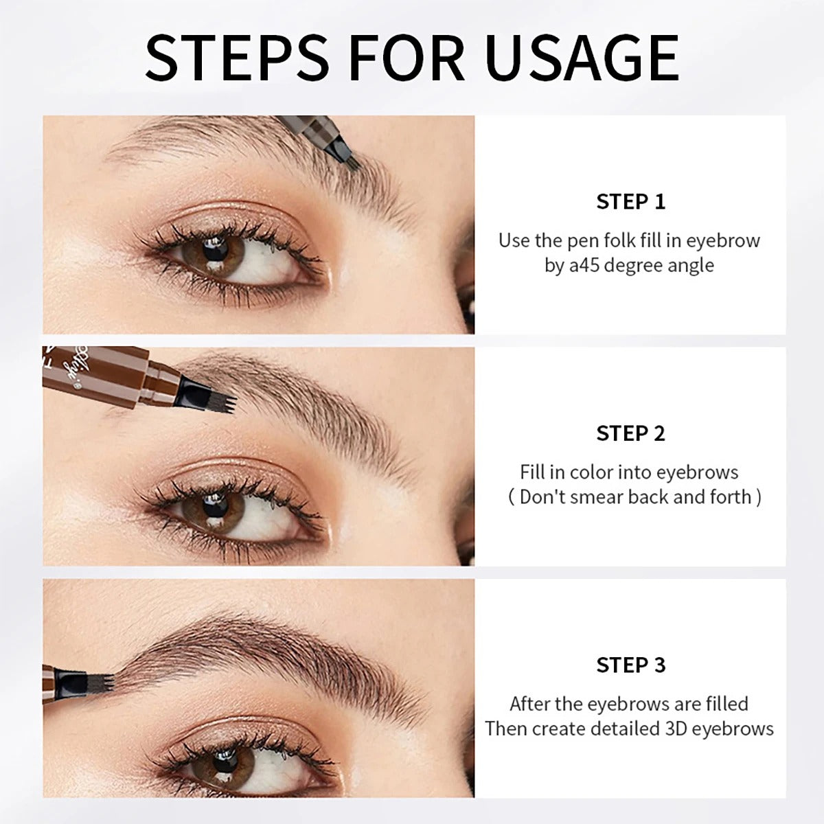 4 Fork Microblading Eyebrow Pencil