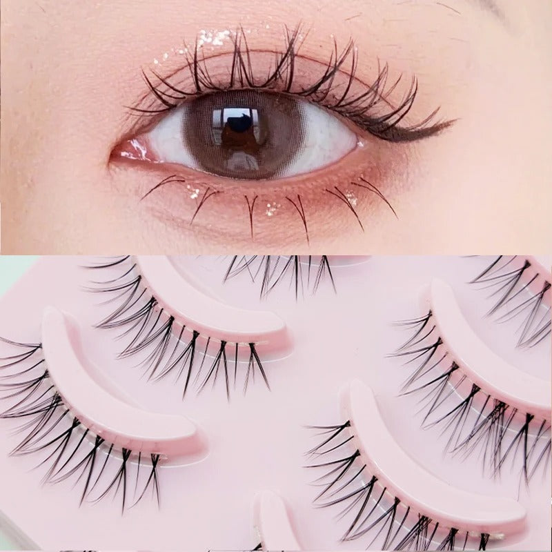 Manga Lashes Soft Natural Eyelashes Thick False Eyelashes Manga Eyelashes Daily Dating Makeup Eyelashes Lashes Wispy