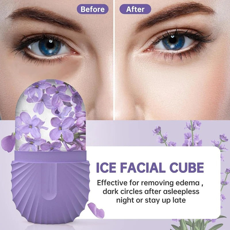 Ice Face Roller Beauty Massage Silicone Ice Mold
