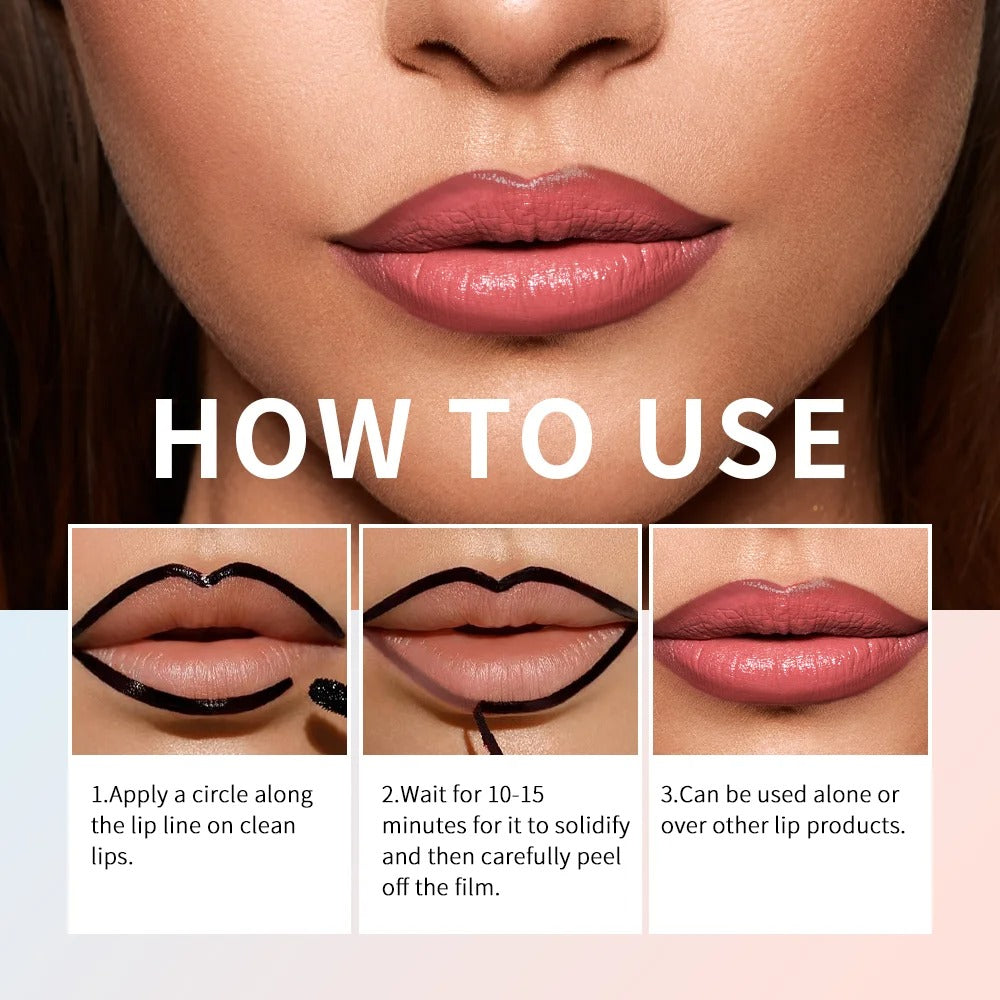 Waterproof Lip Liner Peel Off Tattoo Lip-gloss Waterproof Long Lasting Matte Lip Tint