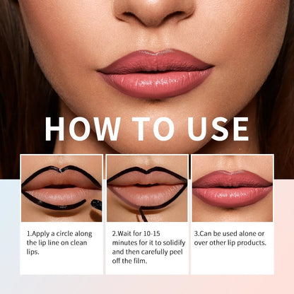 Waterproof Lip Liner Peel Off Tattoo Lip-gloss Waterproof Long Lasting Matte Lip Tint