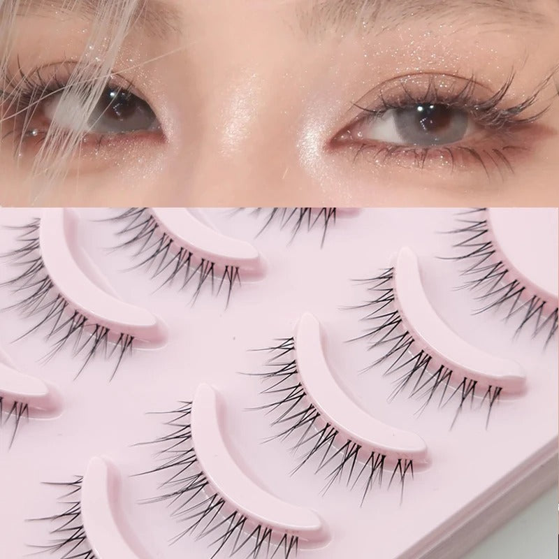 Manga Lashes Soft Natural Eyelashes Thick False Eyelashes Manga Eyelashes Daily Dating Makeup Eyelashes Lashes Wispy