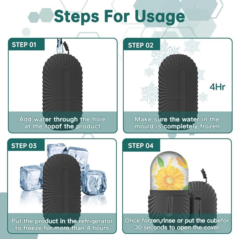 Ice Face Roller Beauty Massage Silicone Ice Mold