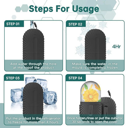 Ice Face Roller Beauty Massage Silicone Ice Mold