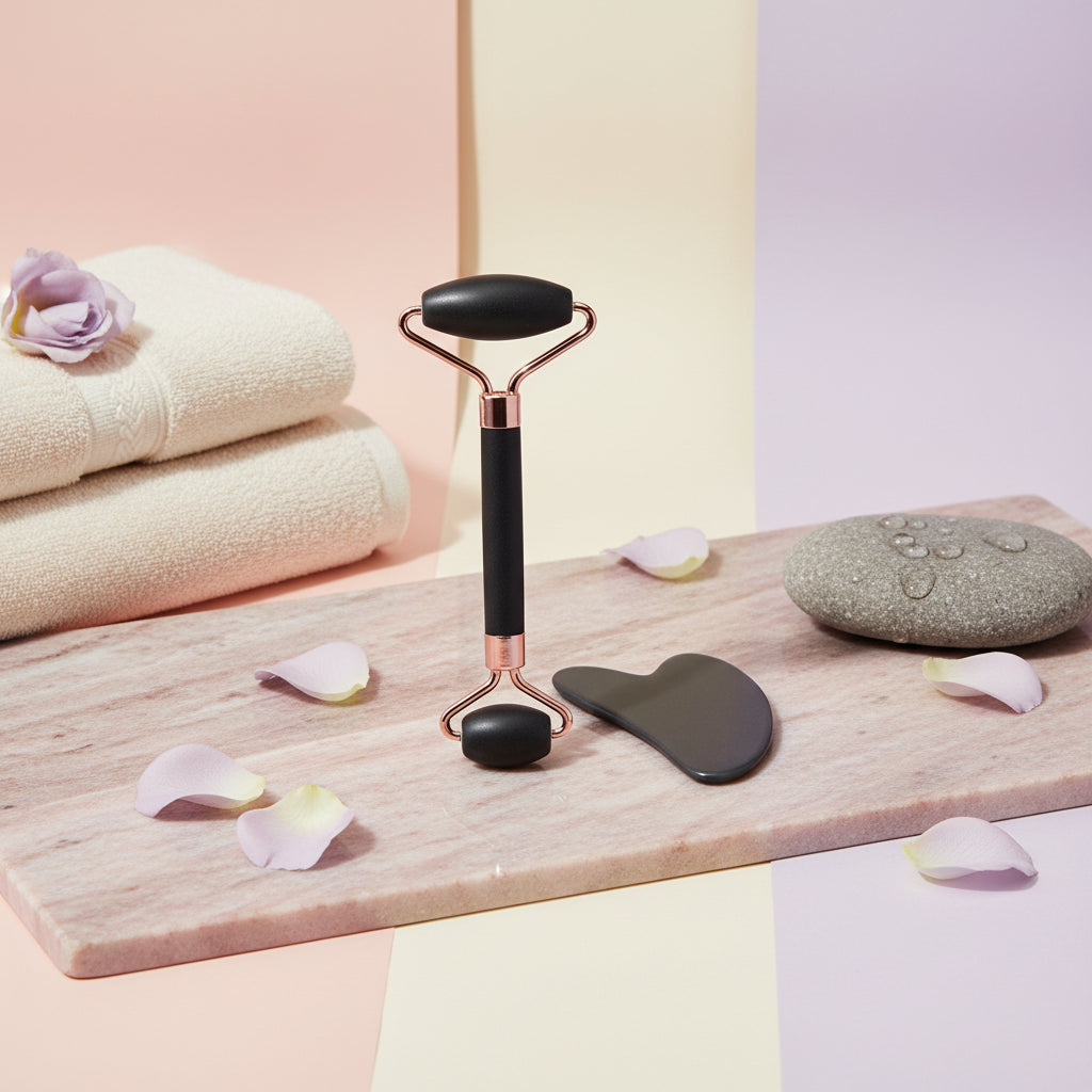 Face Neck Eye Resin Facial Massage Roller And Health Care Scraping Board