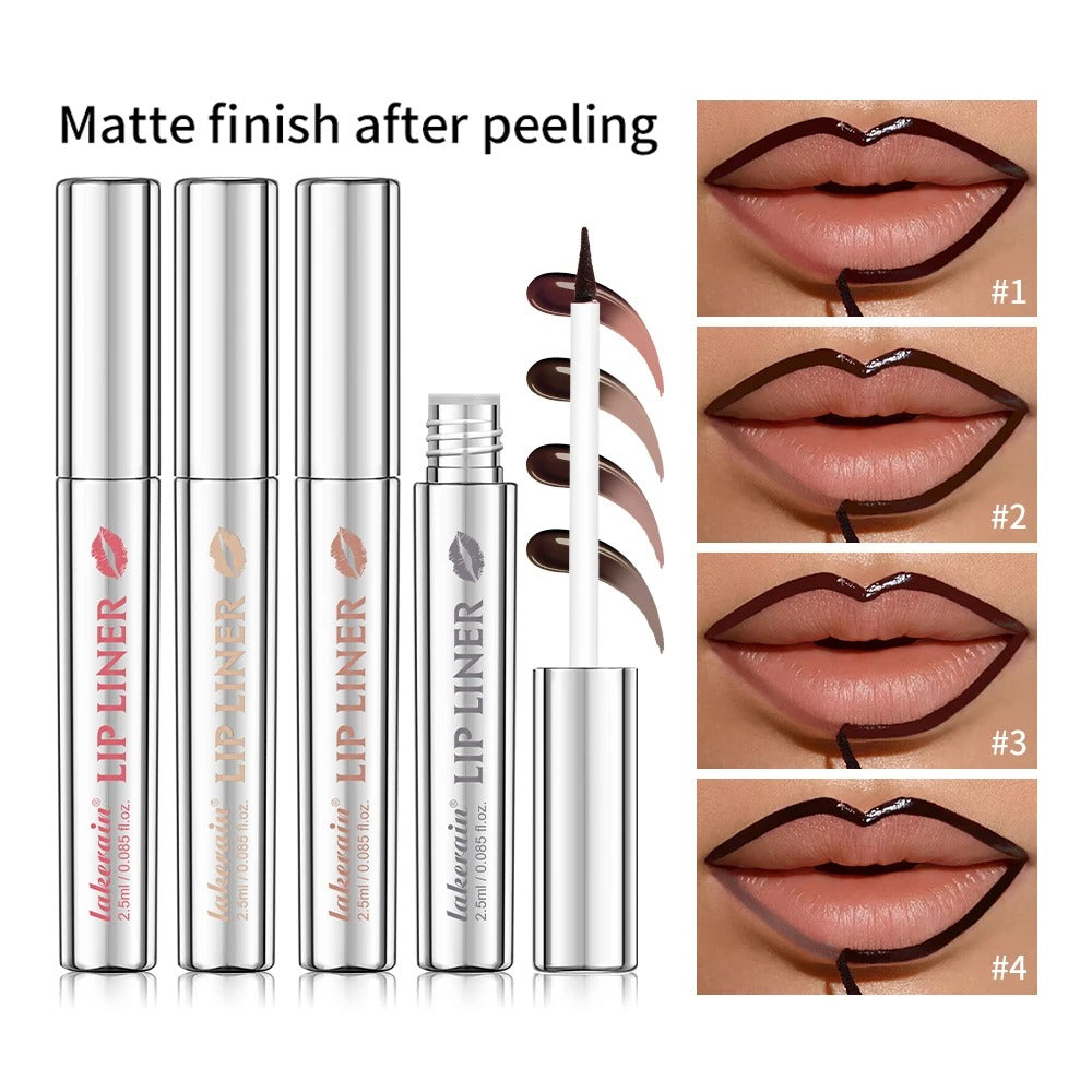 Waterproof Lip Liner Peel Off Tattoo Lip-gloss Waterproof Long Lasting Matte Lip Tint
