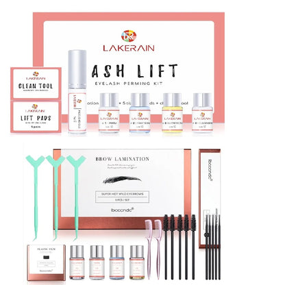 LakeRain Lash Lift Kit Long Lasting Eyelash Lifting Perming Lotion Fixation Glue Curly Lasher Beauty Salon Home Pro Kit